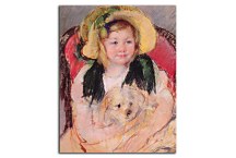 Sara with her dog Obraz zs17599