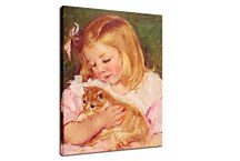 Sara Holding A Cat Obraz zs17601