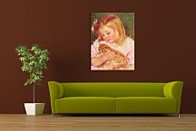 Sara Holding A Cat Obraz zs17601