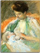 Mother Jeanne Nursing Her Baby Obraz zs17618