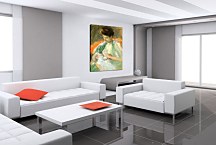 Mother Jeanne Nursing Her Baby Obraz zs17618