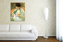 Mother Jeanne Nursing Her Baby Obraz zs17618