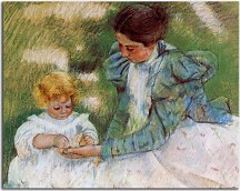 Mother Playing with Her Child Obraz zs17620