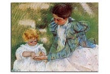 Mother Playing with Her Child Obraz zs17620