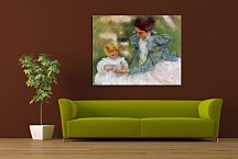 Mother Playing with Her Child Obraz zs17620