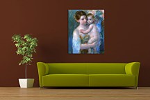 Mother Holding Her Baby Obraz zs17621