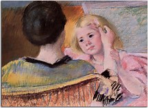Mother Combing Sara's Hair Obraz zs17622