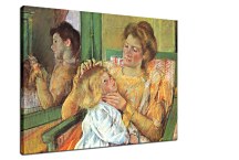 Mother Combing Her Child's Hair Obraz zs17623