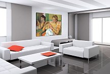 Mother Combing Her Child's Hair Obraz zs17623