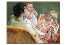 Mother and Children - Mary Cassatt Obraz  zs17624