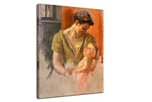 Mother and Child Smiling at Each Other - Mary Cassatt Obraz zs17626