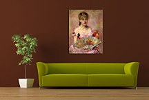 Lady with a Fan Mary Cassatt Obraz zs17632