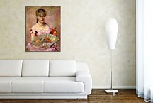 Lady with a Fan Mary Cassatt Obraz zs17632