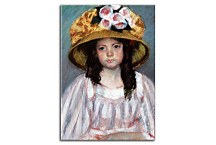 Girl In Large Hat Mary Cassatt Obraz zs17636