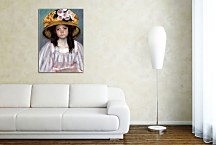 Girl In Large Hat Mary Cassatt Obraz zs17636