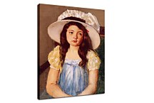 Francoise Wearing a Big White Hat Mary Cassatt Obraz zs17637