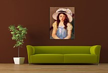 Francoise Wearing a Big White Hat Mary Cassatt Obraz zs17637