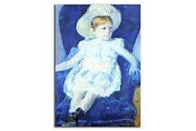 Elsie in a Blue Chair Mary Cassatt Obraz zs17638