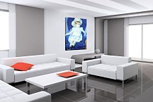 Elsie in a Blue Chair Mary Cassatt Obraz zs17638