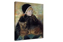 Elsie Cassatt Holding a Big Dog  Mary Cassatt Obraz zs17639