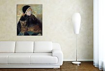 Elsie Cassatt Holding a Big Dog  Mary Cassatt Obraz zs17639