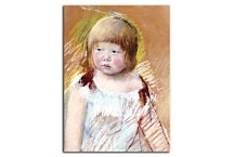 Child with Bangs in a Blue Dress Mary Cassatt Obraz zs17644