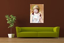 Child with Bangs in a Blue Dress Mary Cassatt Obraz zs17644