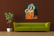 Child In Orange Dress Mary Cassatt Obraz zs17645