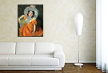 Child In Orange Dress Mary Cassatt Obraz zs17645