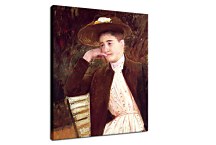 Celeste in a Brown Hat - Mary Cassatt Obraz zs17646