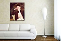 Celeste in a Brown Hat - Mary Cassatt Obraz zs17646