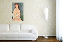 Obrazy Amedeo Modigliani - Young Woman in a Shirt  zs17651