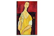Reprodukcie Amedeo Modigliani - Woman with a Fan zs17652