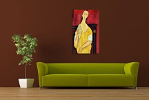 Reprodukcie Amedeo Modigliani - Woman with a Fan zs17652