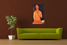Seated nude with Necklace Obraz Modigliani zs17668