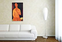 Seated nude with Necklace Obraz Modigliani zs17668