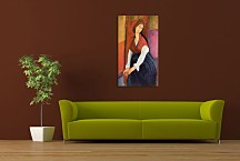 Jeanne Hebuterne in Red Shawl Obraz zs17672