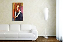 Jeanne Hebuterne in Red Shawl Obraz zs17672