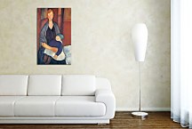 Seated Woman with Child Obraz Modigliani zs17676
