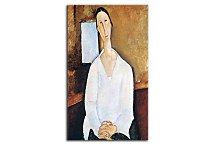 Madame Zborowska with clasped hands Obraz zs17689