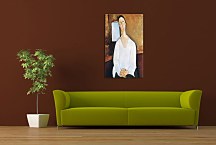 Madame Zborowska with clasped hands Obraz zs17689