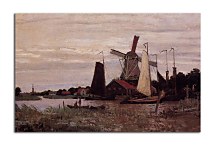 Windmill at Zaandam Obraz Monet  zs17698