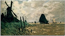 Claude Monet - A Windmill near Zaandam - Obraz zs17699