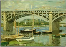 The Bridge over the Seine Reprodukcia Claude Monet zs17715