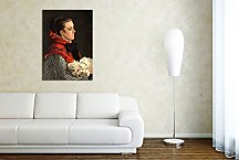 Camille with a Small Dog Reprodukcia Claude Monet zs17716