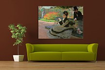 Camille Monet on a Garden Bench - Obraz zs17718