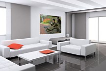 Camille Monet on a Garden Bench - Obraz zs17718