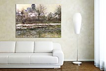 The Church at Vetheuil under Snow Obraz zs17721