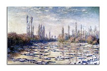 Floating Ice Near Vetheuil Reprodukcia Claude Monet zs17725