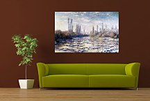 Floating Ice Near Vetheuil Reprodukcia Claude Monet zs17725